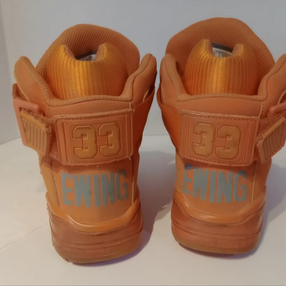 EWING 33‎ Orange High-Top Sneakers KIDS Sz.5